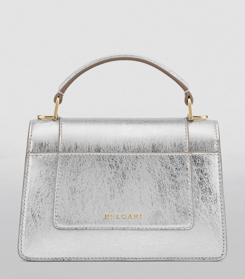 Bvlgari Serpenti Forever mini top-handle bag metallic, imported from the UK
