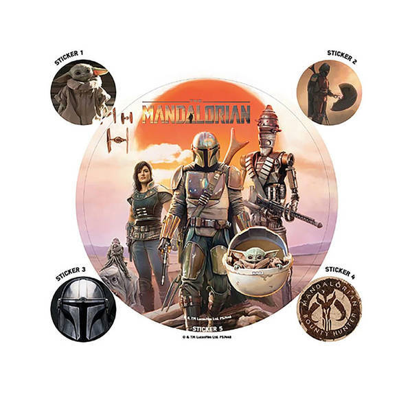 Star Wars Mandalorian legacy stickers - British product