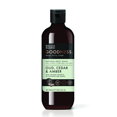Baylis & Harding Goodness Oud Cedar Amber Body Wash
