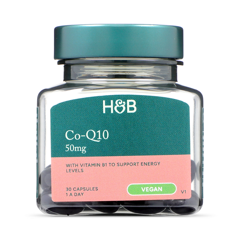 Holland & Barrett Co-Q10 50mg capsules 30 count, UK version