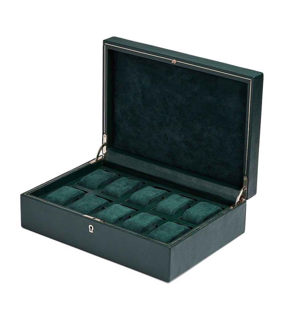 Wolf vegan leather 10-piece watch box (British brand)