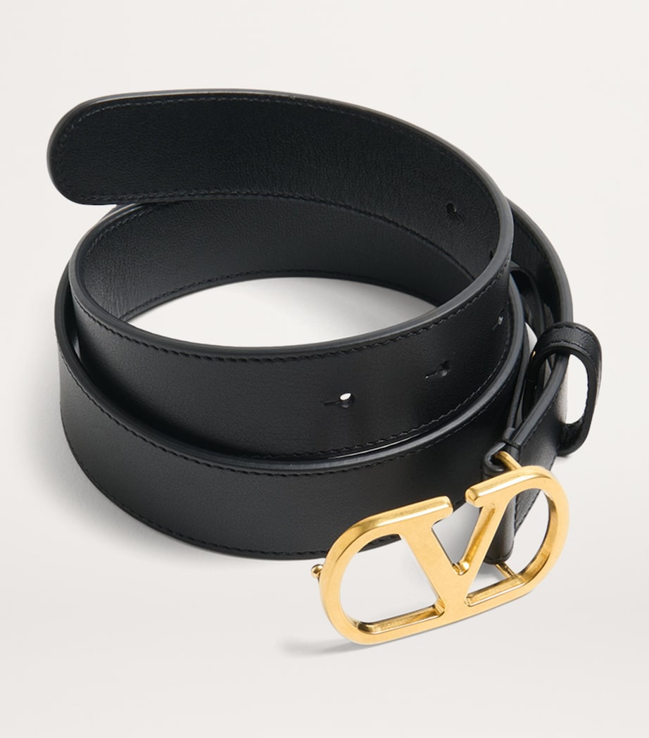 Valentino Garavani belt VLogo Signature leather 3cm, imported from the UK