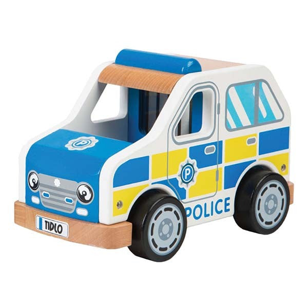 Tidlo Wooden Police Car Toy