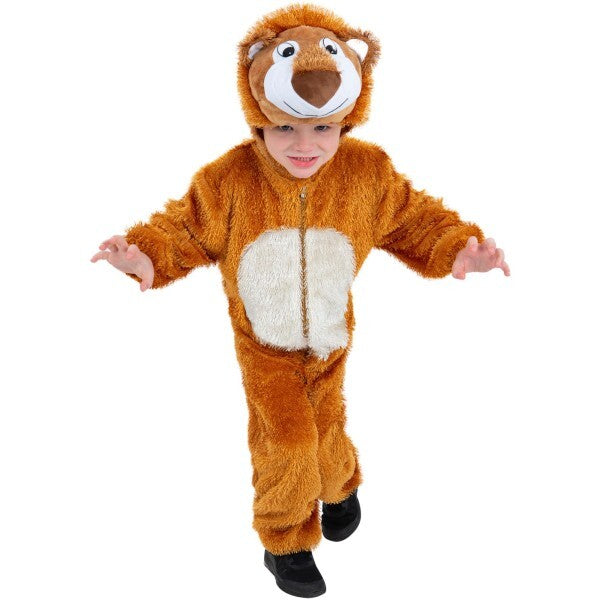 Smiffys lion costume jumpsuit and hood (British brand)