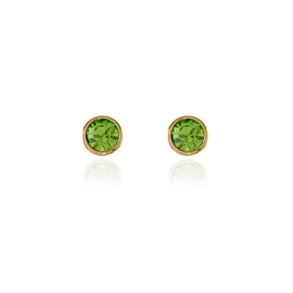 Cachet Thisbe gold peridot earrings 8mm - British product