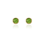 Cachet Thisbe gold peridot earrings 8mm - British product