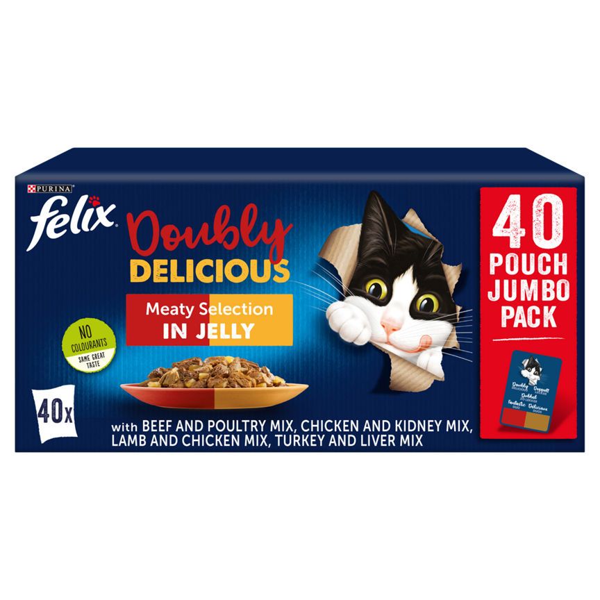 Felix As Good As It Looks Doubly Delicious Cat Food Meaty Cat Food & Accessories ASDA   