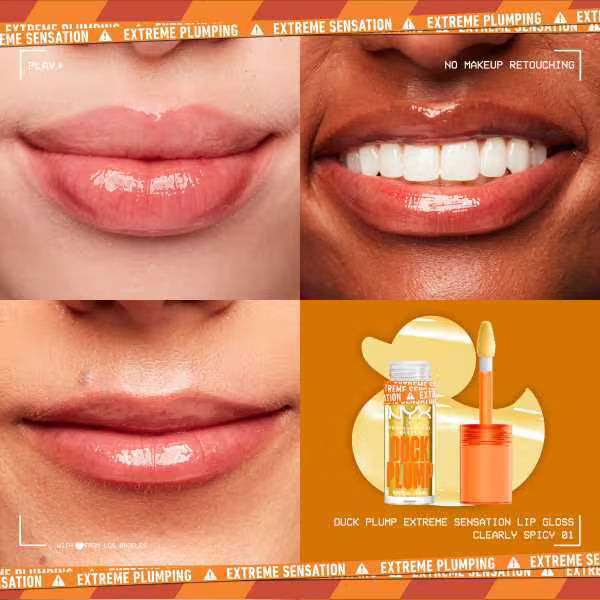 NYX lip gloss Clearly Spicy, imported from the UK