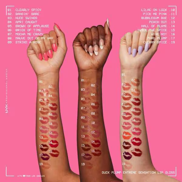 NYX lip gloss Clearly Spicy, imported from the UK