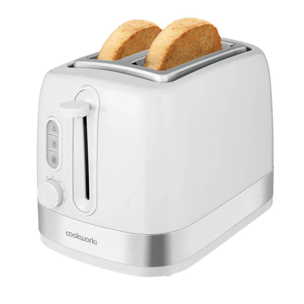 Sainsbury's Cookworks Illuminated 2 Slice Toaster White