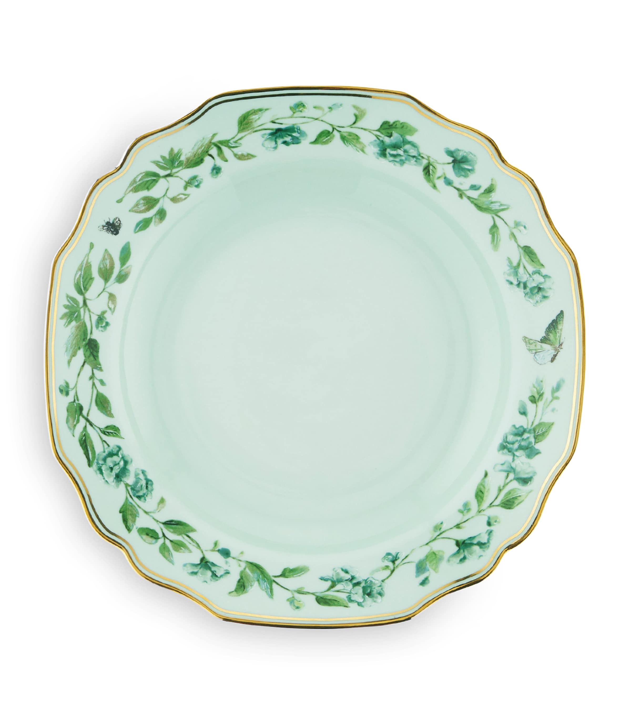 Aquazzura Secret Garden soup plates set of 2, 23cm - British product