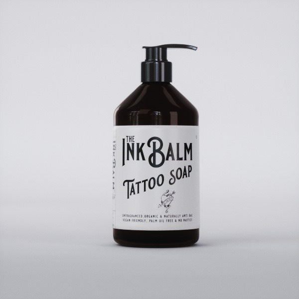 The Ink Balm organic tattoo soap unfragranced 300ml, imported from the UK