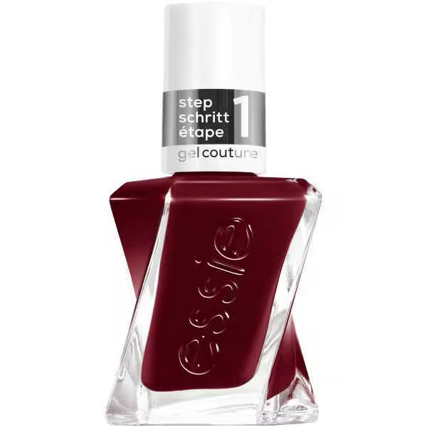 Essie Gel Couture Nail Polish Spiked With Style red bottle - British product