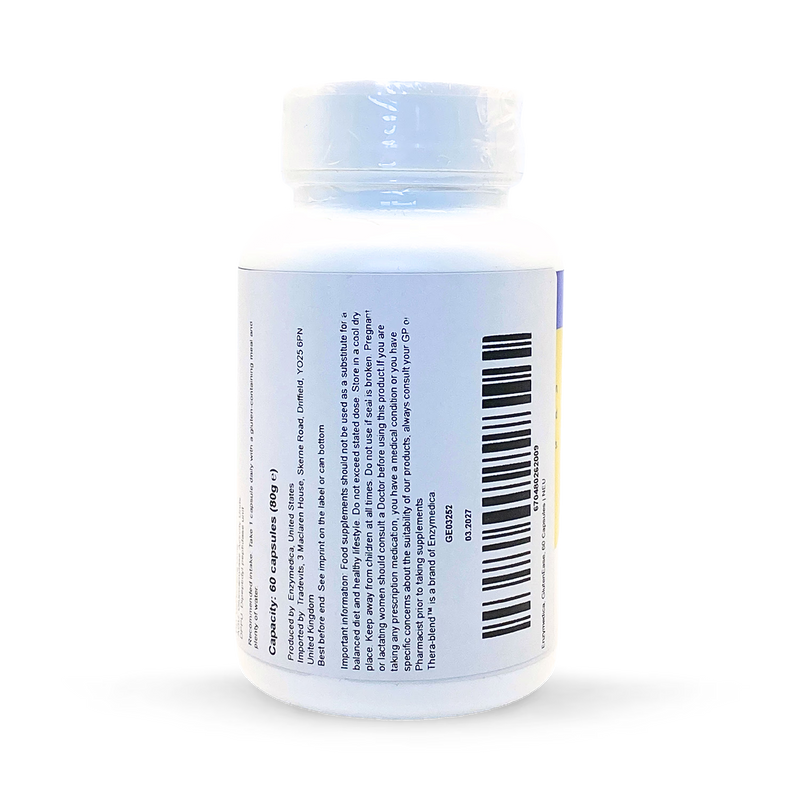 Enzymedica GlutenEase digestive enzymes 60 capsules, imported from the UK