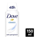 Dove Classic with ¼ moisturising cream Anti-perspirant Deodorant Spray for 48 hours of protection 150ml GOODS Boots   