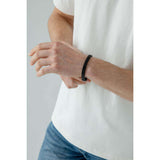 SVNX black double Franco chain bracelet, imported from the UK