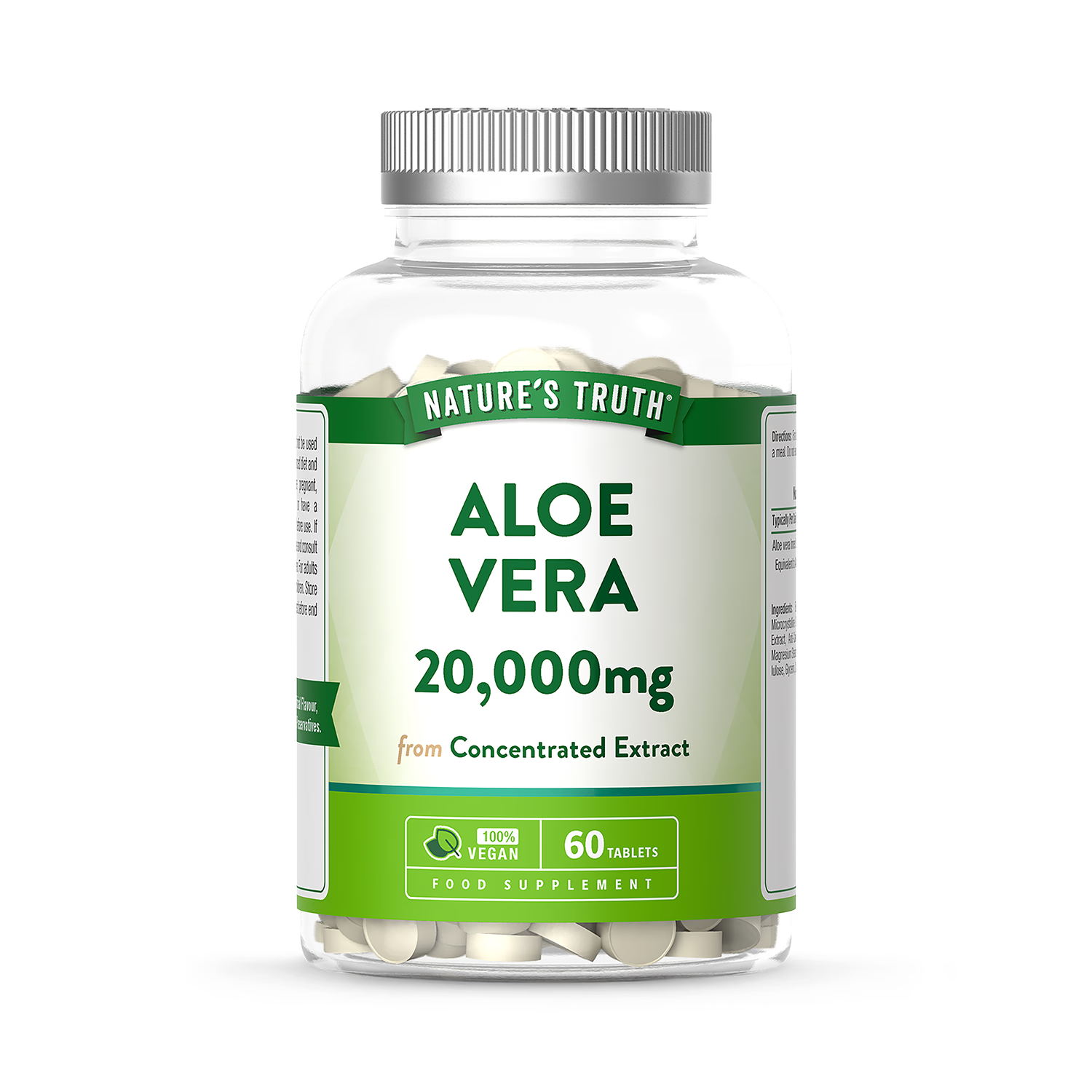 Nature's Truth Aloe Vera 20,000mg 60 tablets (British brand)