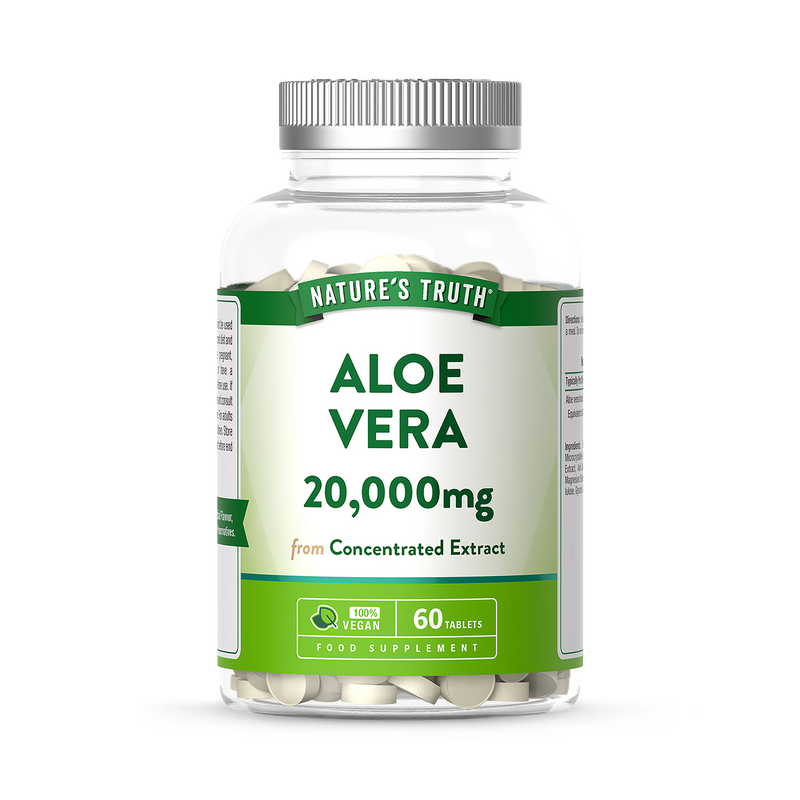 Nature's Truth Aloe Vera 20,000mg 60 tablets (British brand)