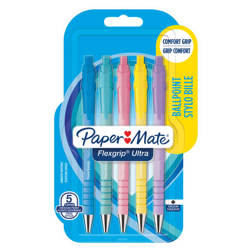 Paper Mate Flexigrip 5 Pack Office Supplies ASDA   