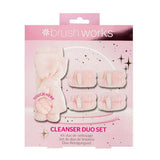 Brushworks Cleanser Duo Set Microfibre Headband Wrist Bands - British product