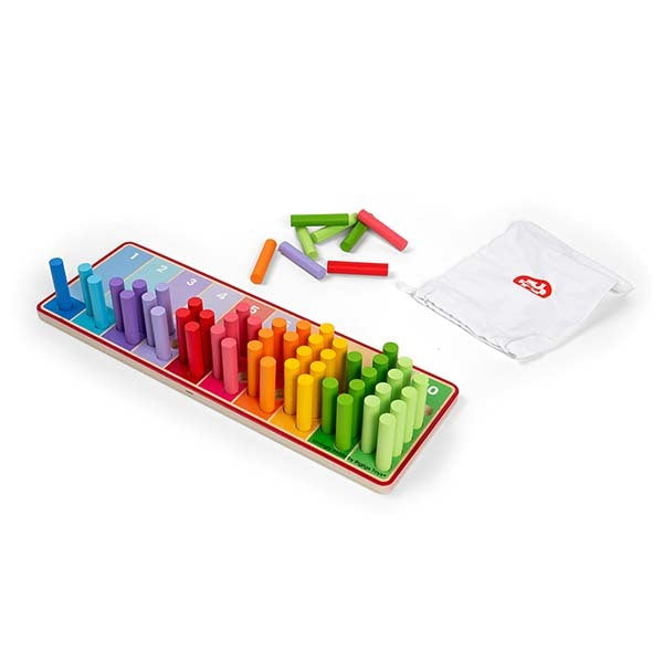 Bigjigs Toys Wooden Rainbow Counting Sticks Game GOODS Superdrug   