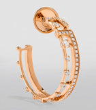 MARLI New York rose gold diamond hoop earrings, imported from the UK