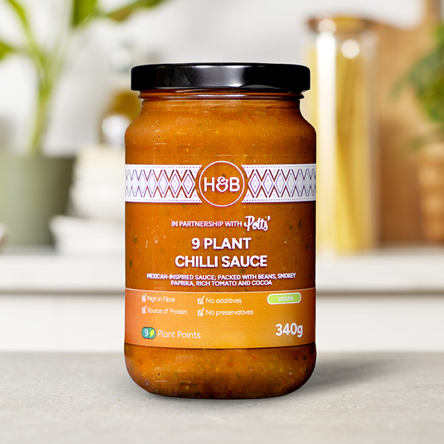 Holland & Barrett 9 Plant Chilli Sauce 340g, UK version