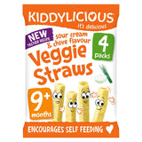 Kiddylicious Sour Cream Chive Lentil Straws 4 x 12g GOODS Boots   