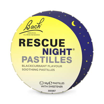Holland & Barrett Rescue Remedy Night Blackcurrant Pastilles 50g- Buy online at McGrocer