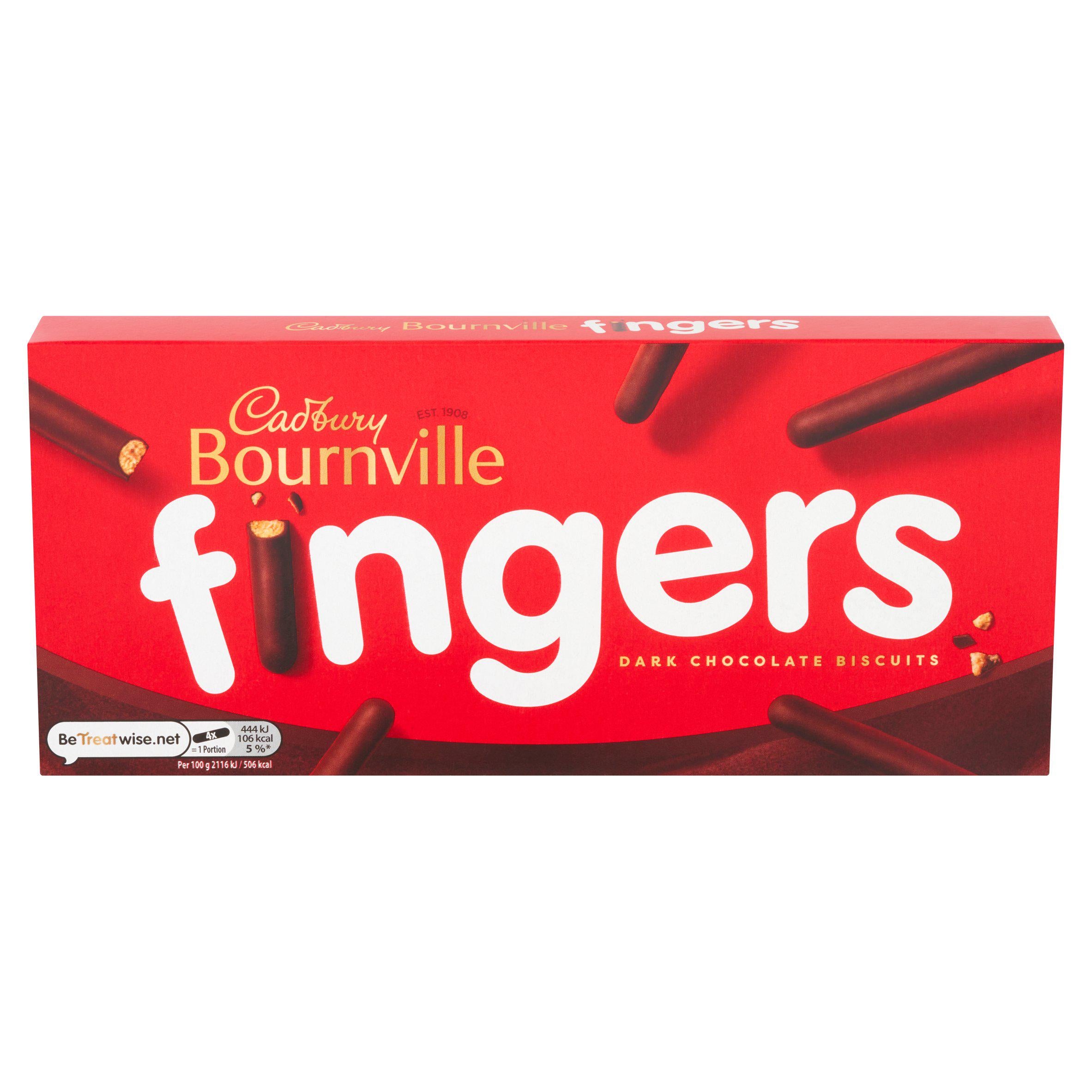 Cadbury Bournville Fingers Dark Chocolate Biscuits 114g GOODS Sainsburys   