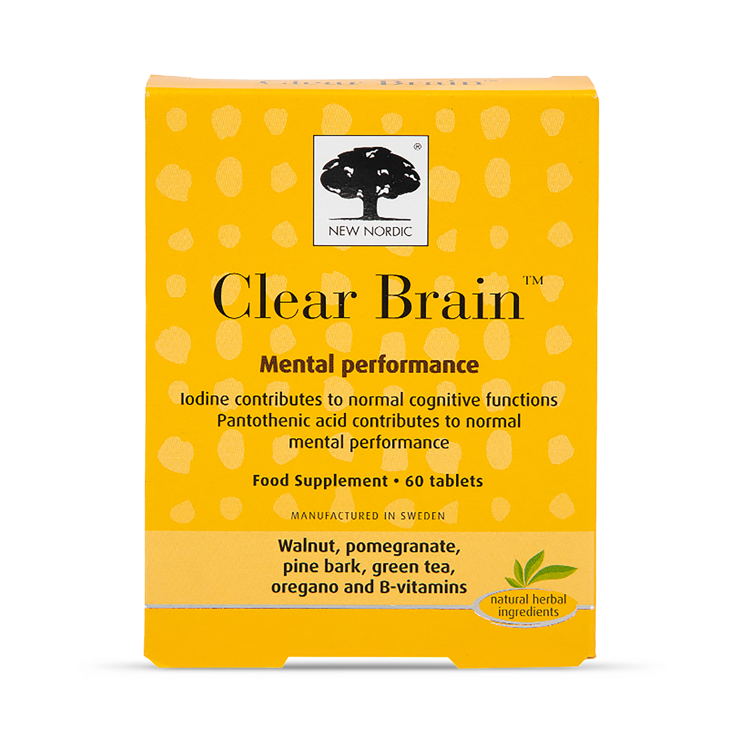 New Nordic Clear Brain 60 Tablets