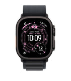 Apple smartwatch Black with Black Alpine Loop 49mm Medium - British product