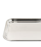 Greggio Georgian silver plated rectangular tray 50x33cm (British brand)