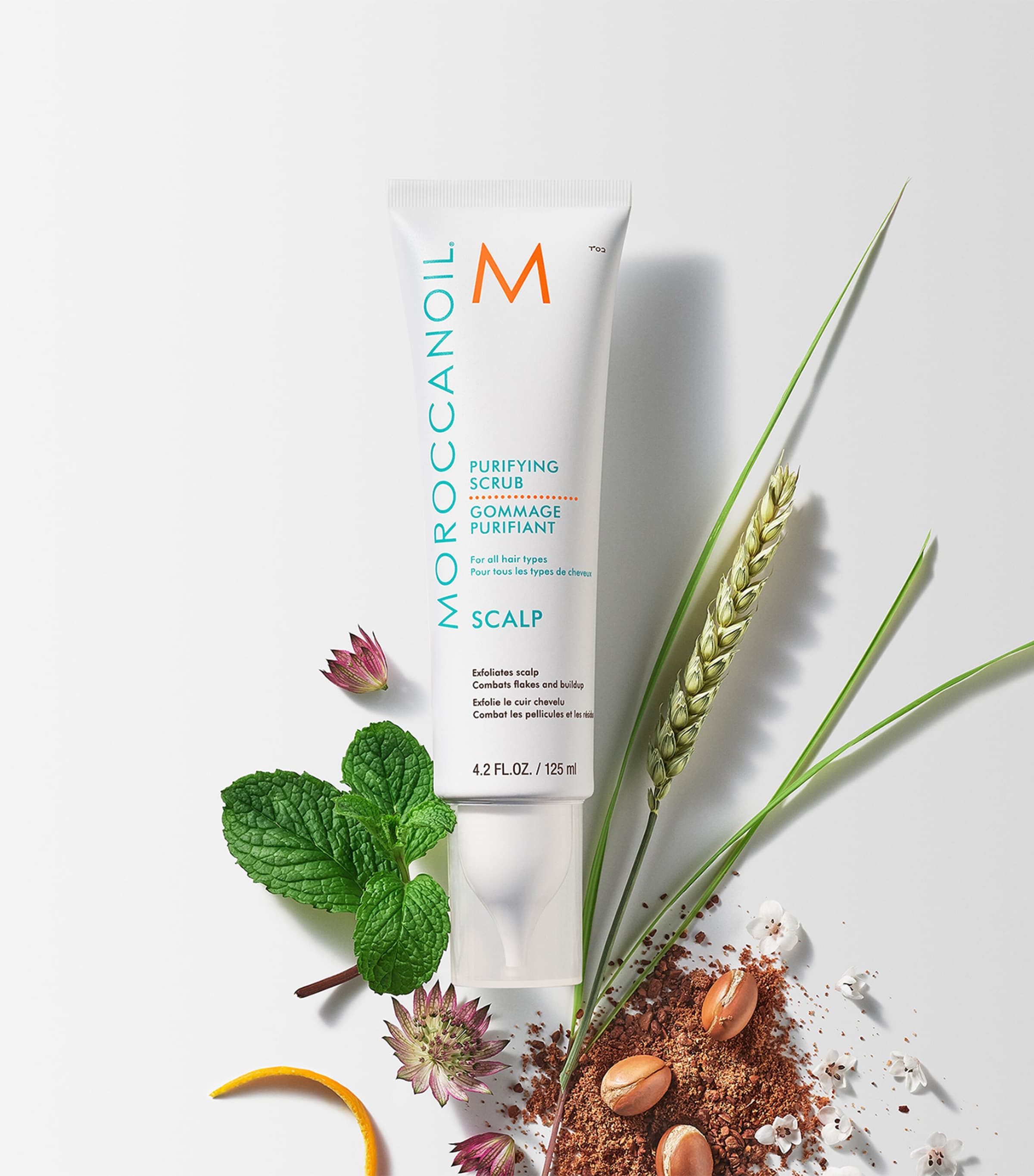 Moroccanoil scalp purifying scrub 125ml, imported from the UK