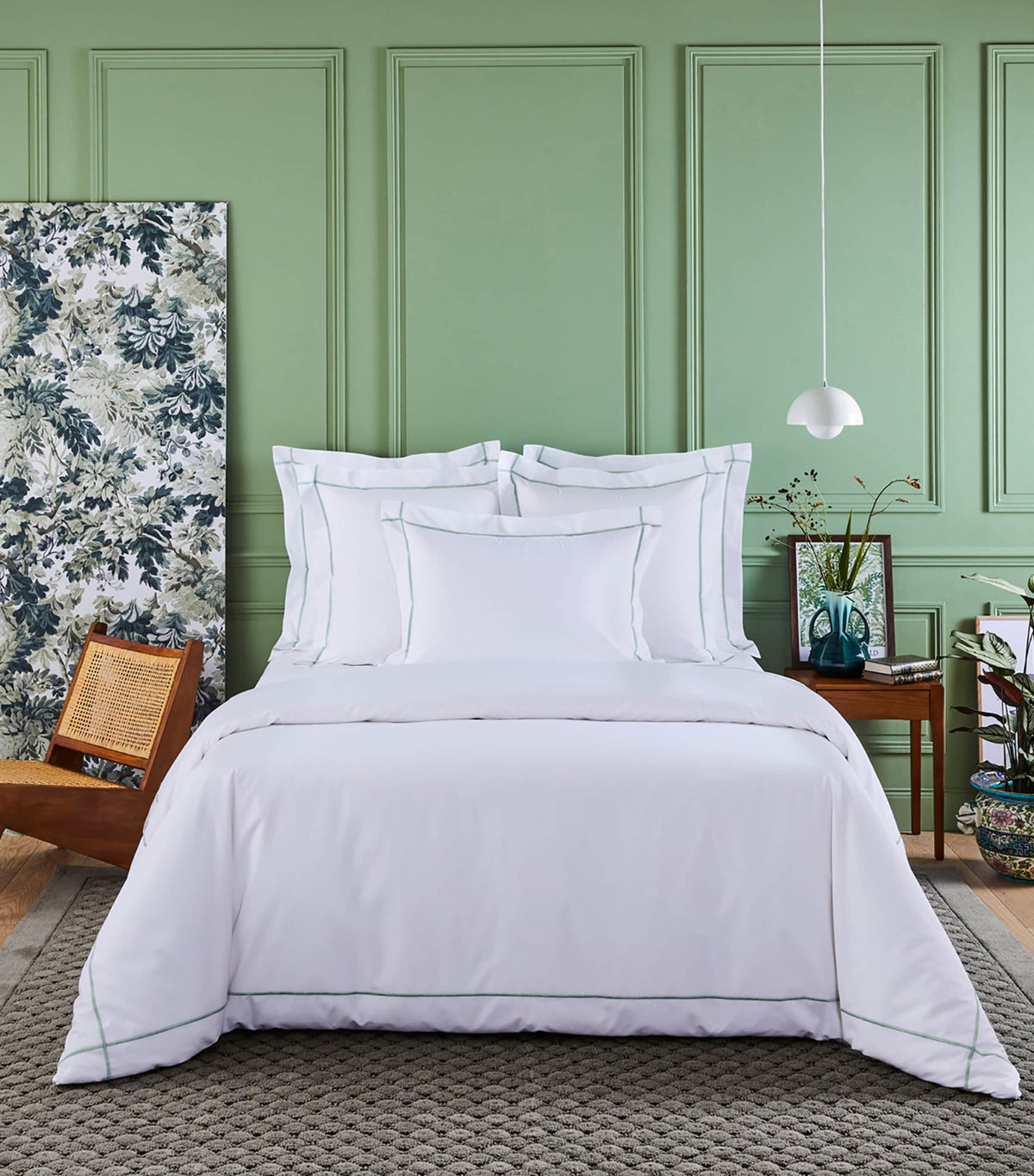 Yves Delorme Athena double flat sheet 240cm x 295cm (British brand)