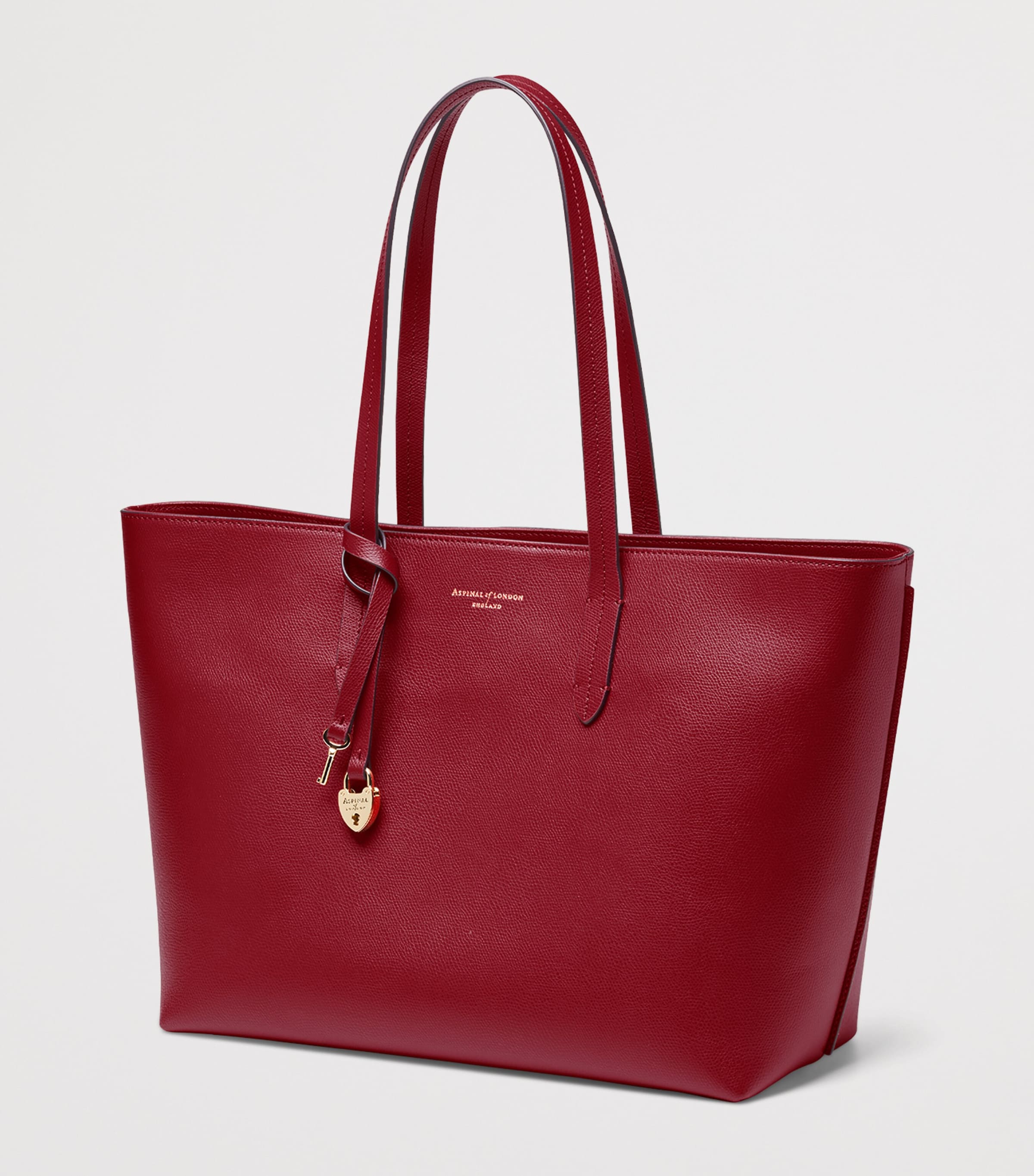 Aspinal Of London East West leather tote bag - British product