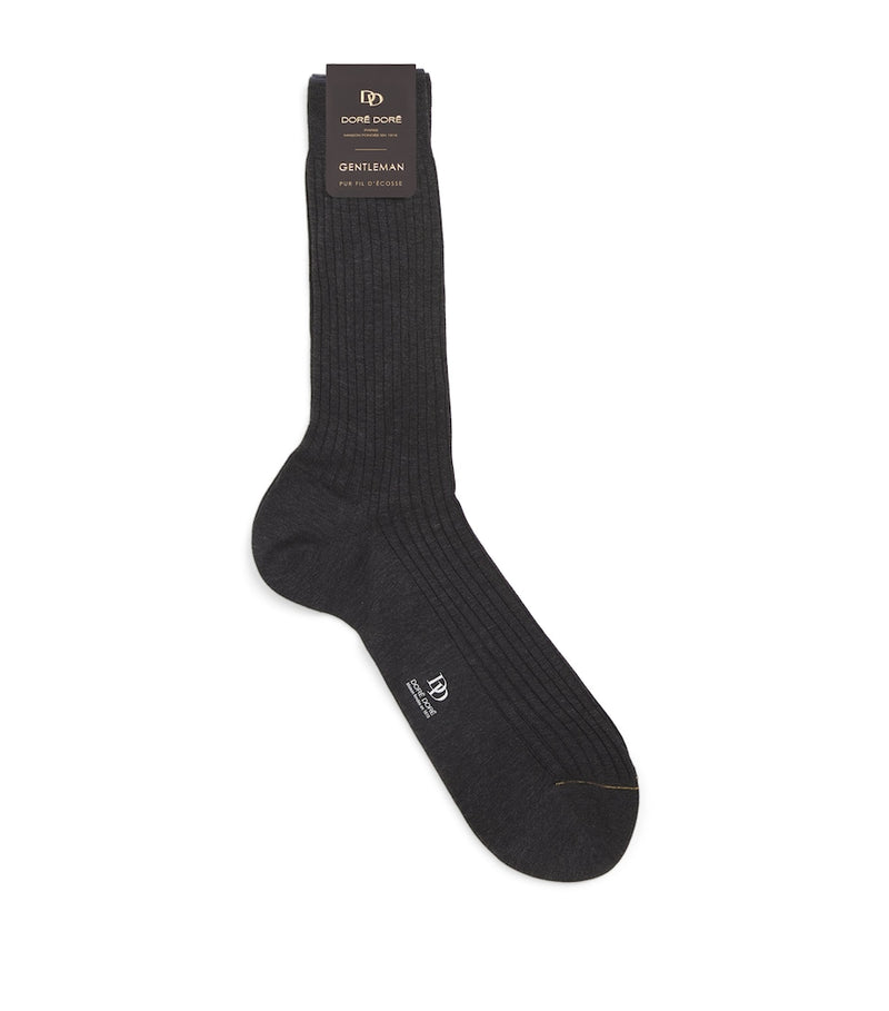 Doré Doré rib-knit cotton socks (British brand)