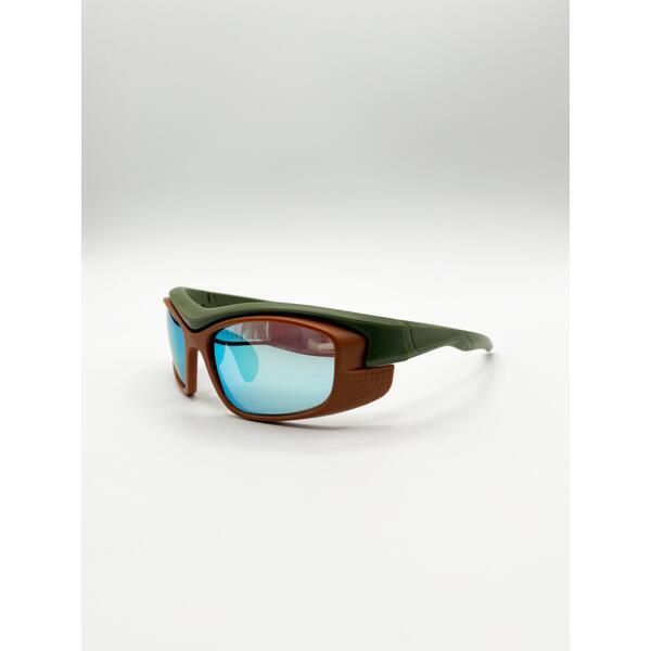 SVNX cycling sunglasses mirrored lens multi color - British product