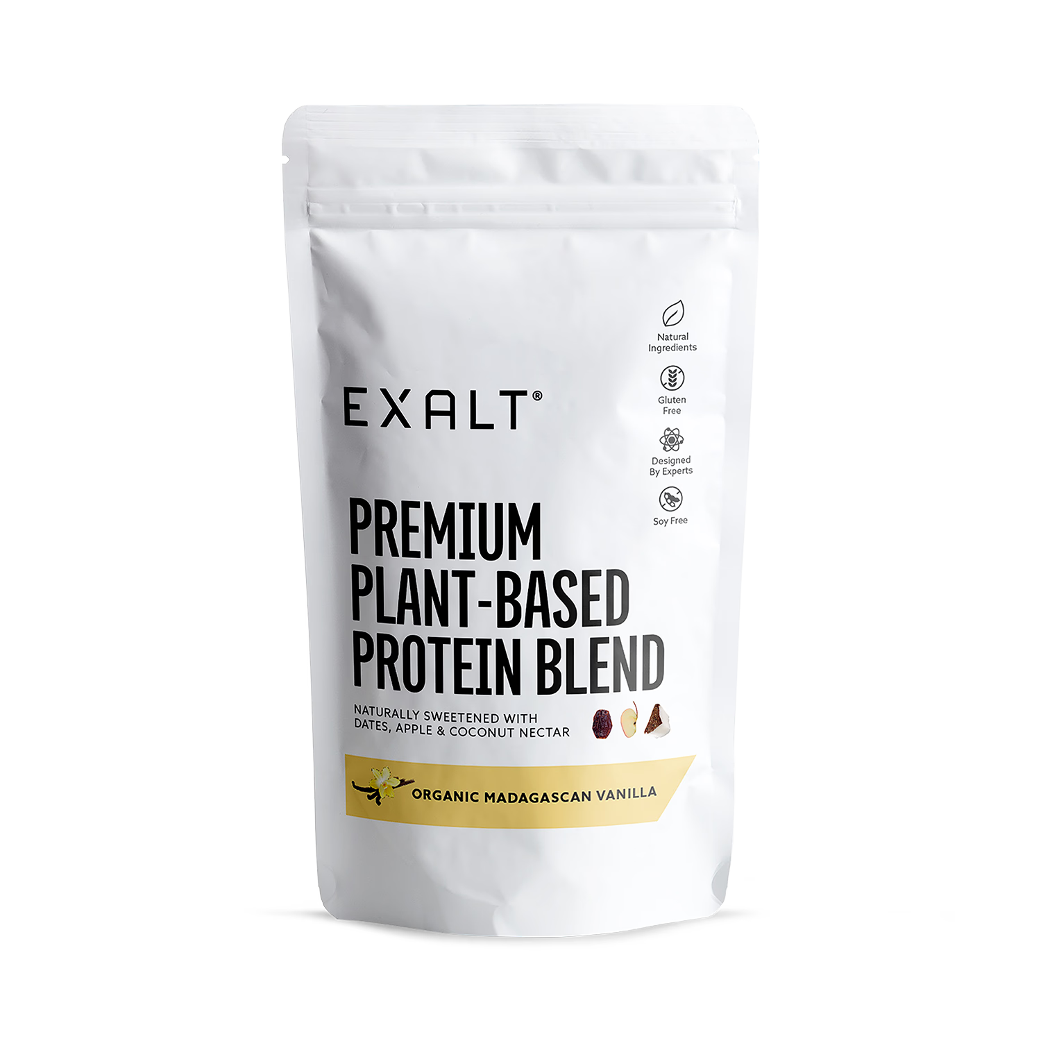 EXALT Madagascan Vanilla vegan protein powder - British product