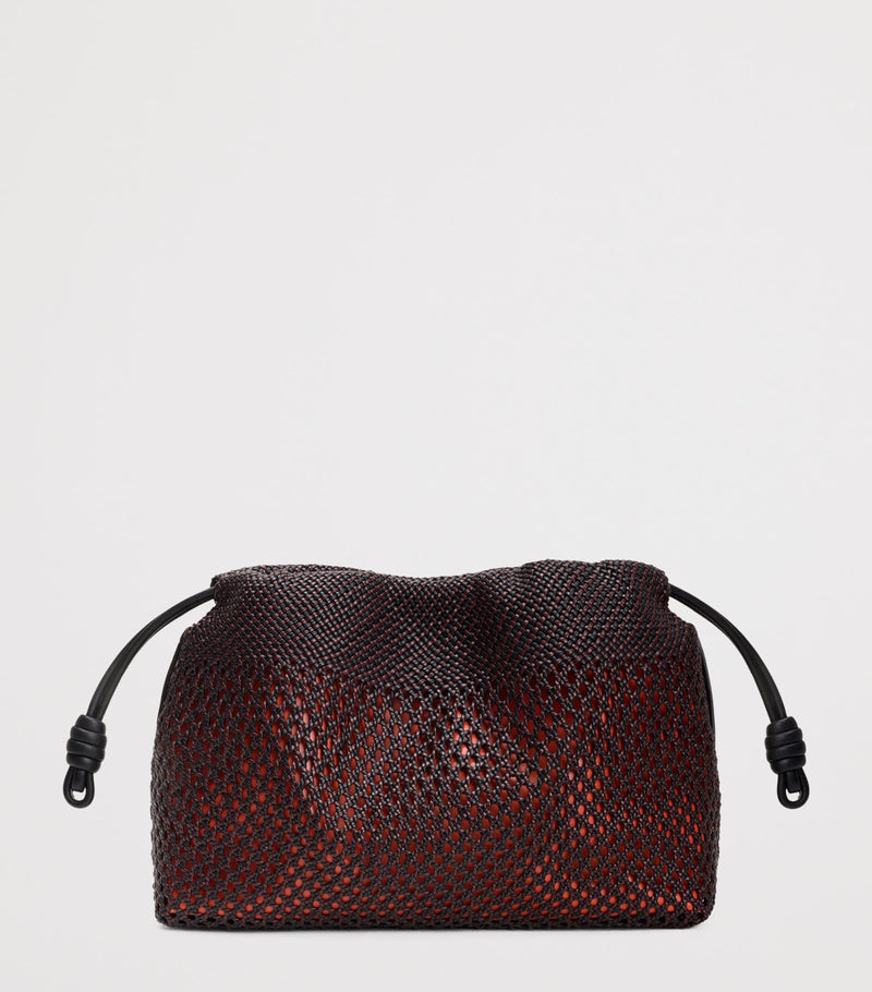 LOEWE Flamenco woven leather clutch bag, UK version