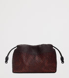 LOEWE Flamenco woven leather clutch bag, UK version
