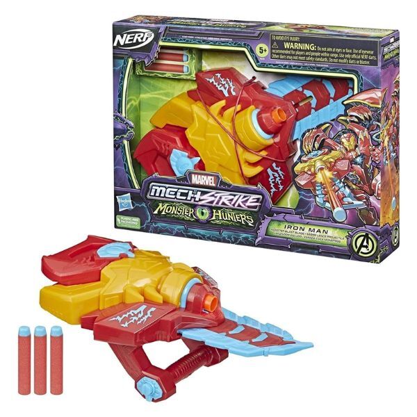 Nerf Avengers Mech Strike Iron Man blaster - British product