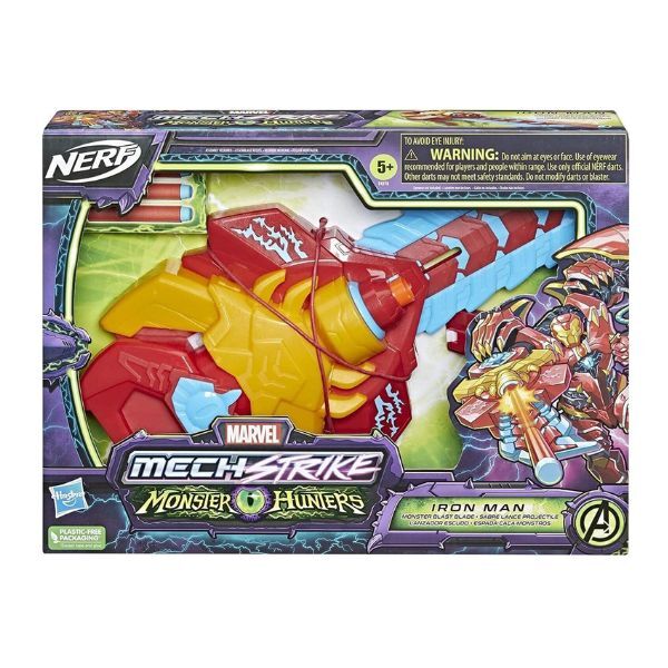 Nerf Avengers Mech Strike Iron Man blaster - British product