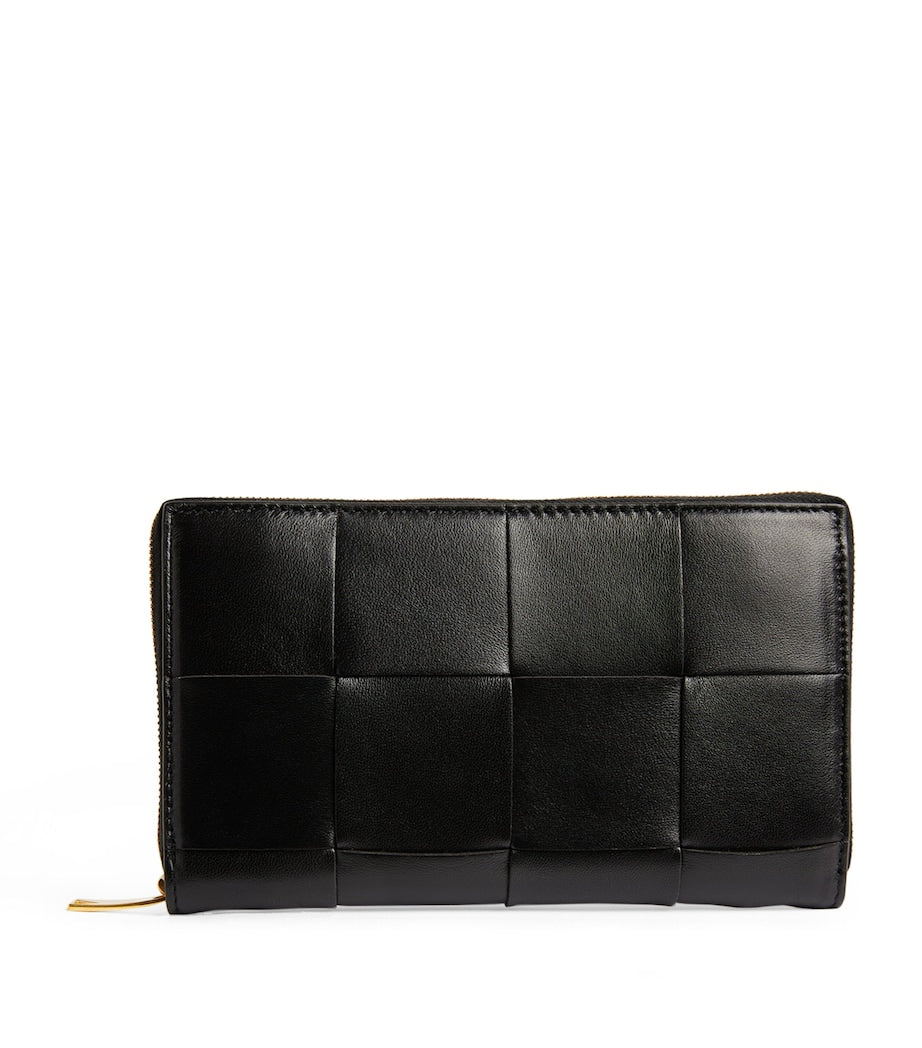 Bottega Veneta Leather Intreccio Wallet, imported from the UK