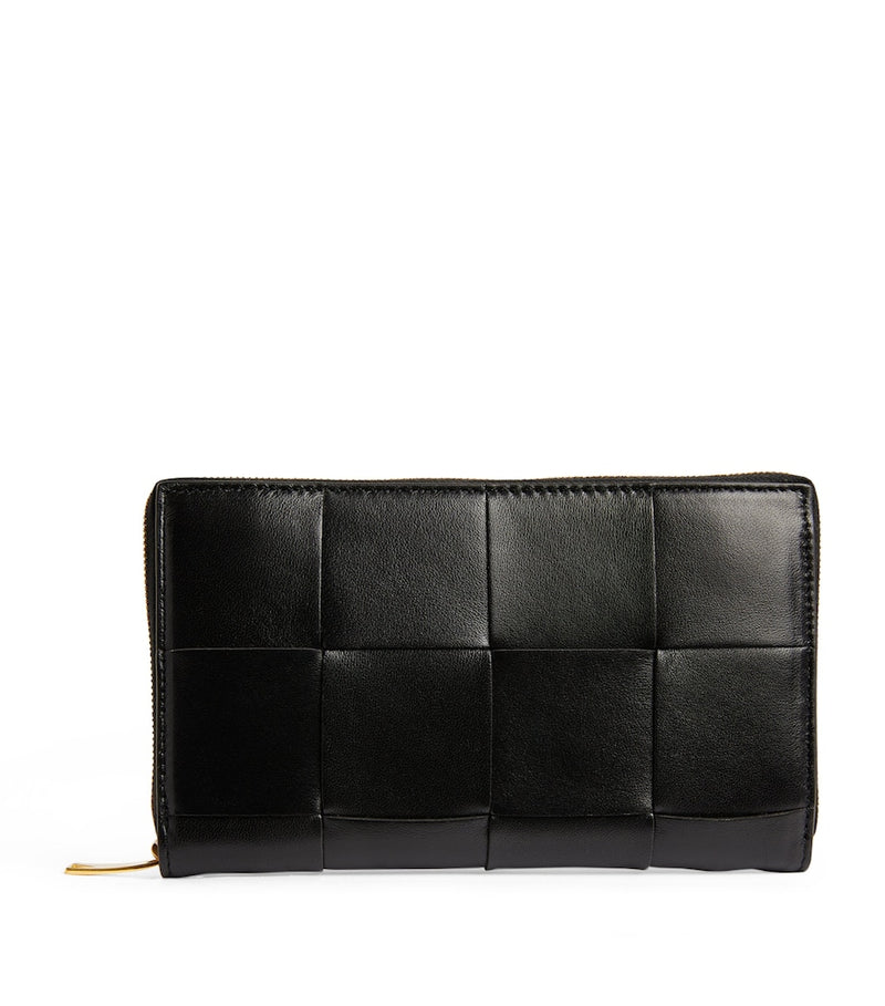 Bottega Veneta Leather Intreccio Wallet, imported from the UK