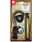 Smiffys pirate set with hook, telescope, compass, eyepatch, imported from the UK