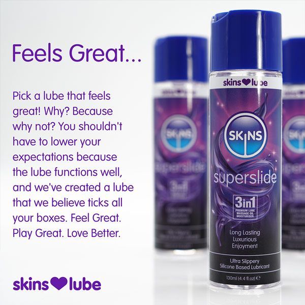 Skins Superslide Silicone Lubricant 130ml - British product