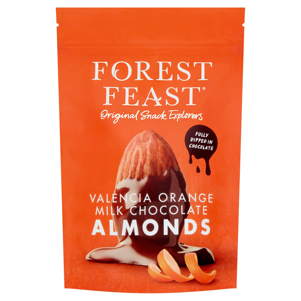 Forest Feast Valencia Orange Milk Chocolate Almonds 120g