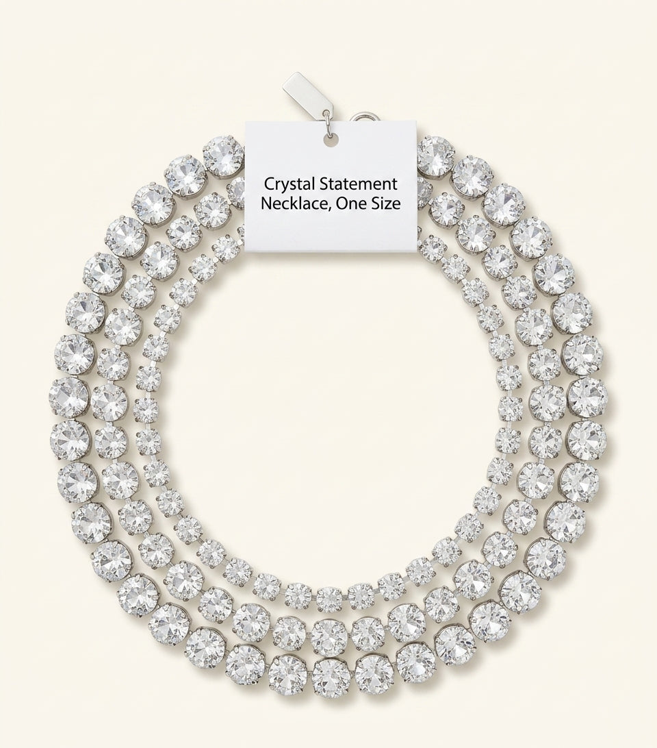 Givenchy crystal choker with tubular design, imported from the UK