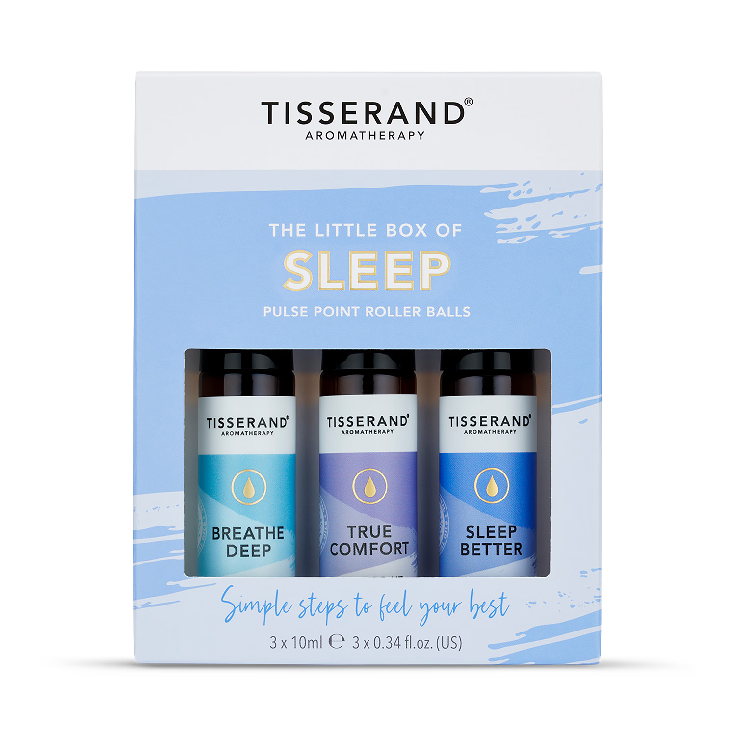 Tisserand Little Box of Sleep aromatherapy essential oils, imported from the UK